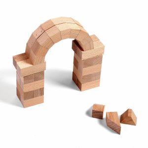 Wodibow Holzbauklötze “Arching”, Buchenholz, 43-teilig (ab 5 Jahren) Holzspielzeug