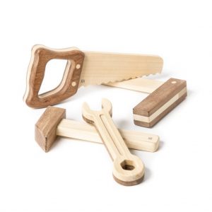 Fanny & Alexander Werkzeug-Set aus Holz für Kinder, 4-teilig (ab 3 Jahren) Holzspielzeug