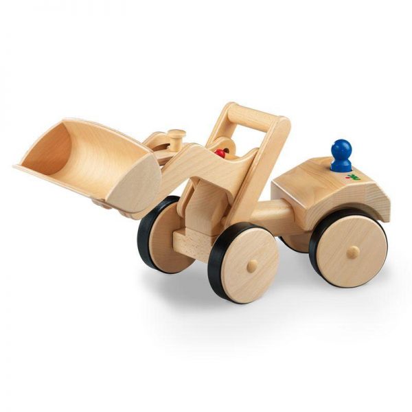 Nic Creamobil Radlader Holzfahrzeug | Modell: 1875 (ab 18 Monate) Holzspielzeug