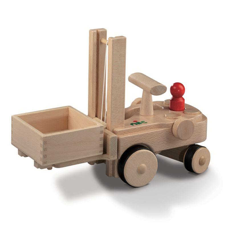 Nic Creamobil Radlader Holzfahrzeug | Modell: 1875 (ab 18 Monate) Holzspielzeug