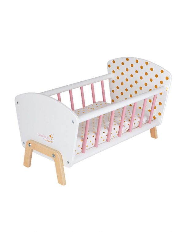 Janod Puppen-Zubehör BETT CANDY CHIC mit Zubehör