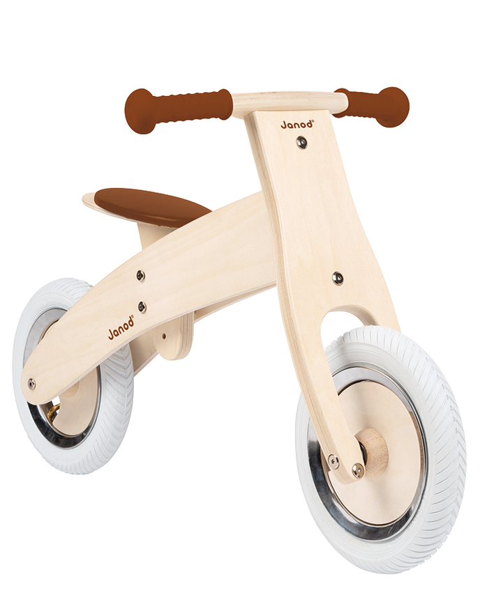 Wishbone Laufrad & Dreirad aus Holz “3-in-1 Bike” in natur, 12 Zoll (ab 1 Jahr) Laufräder