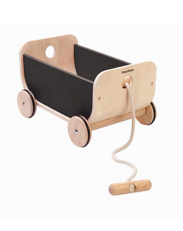 Plan Toys Nachziehwagen WAGON in schwarz