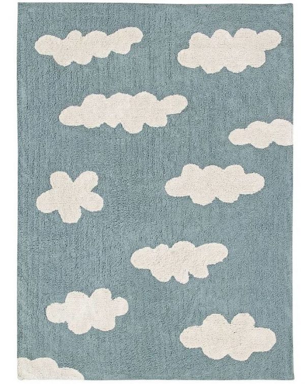 Lorena Canals Teppich VINTAGE WOLKEN (120×160) in blau Teppiche