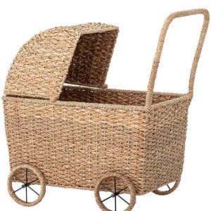 Bloomingville Puppenwagen PARENTS aus Bankuan Gras Kinderspielzeug