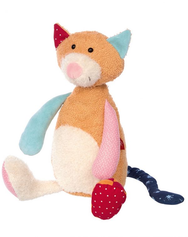 Sigikid Kuscheltier PATCHWORK SWEETY – KATZE (34cm) Kuscheltiere