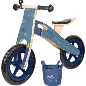 small foot® Laufrad PAPIERFLIEGER aus Holz in dunkelblau Laufräder