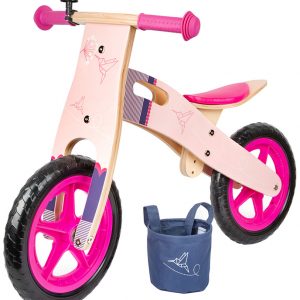 small foot® Laufrad KOLIBRI aus Holz in pink Laufräder