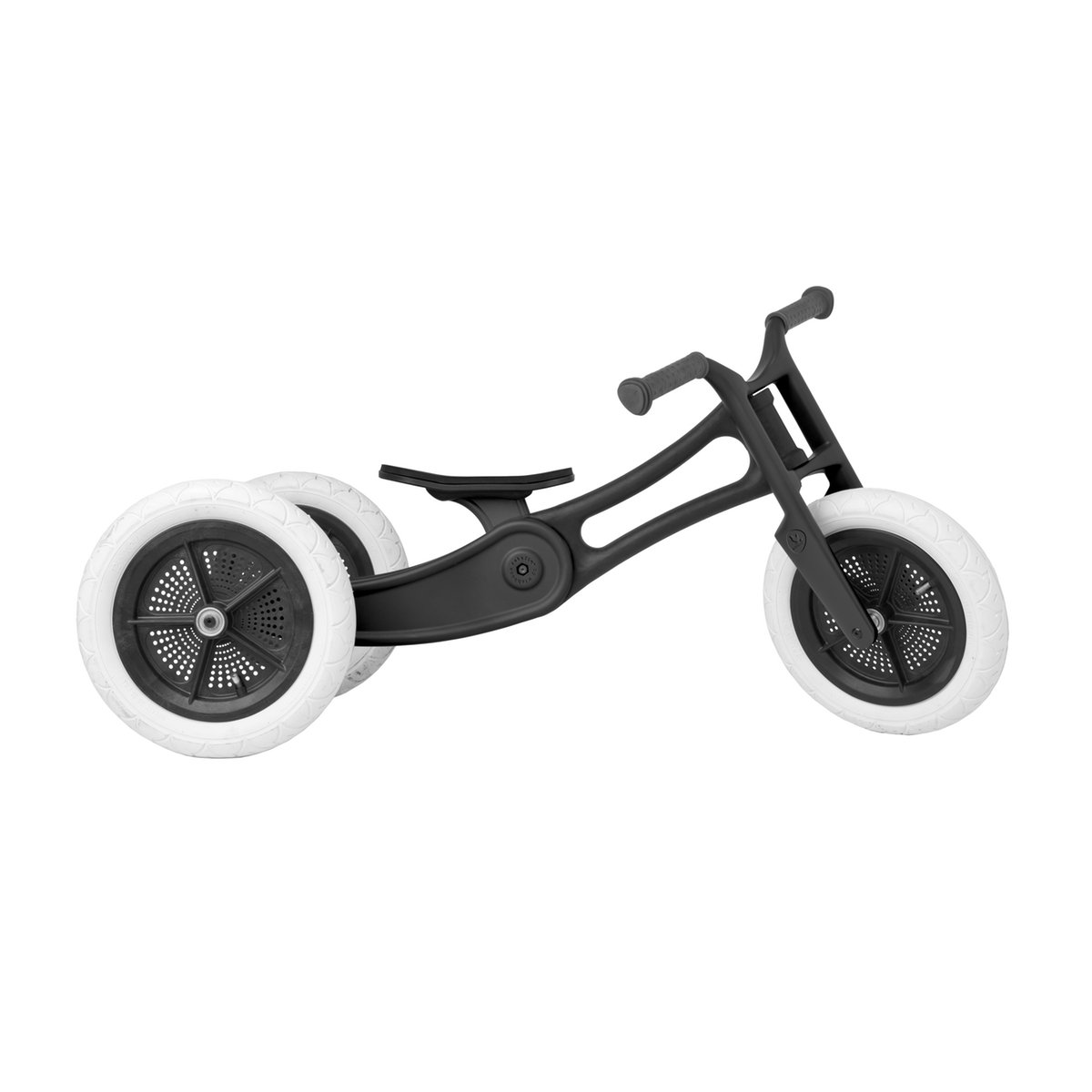 Wishbone Laufrad “2-in-1 Cruise” aus Birkenholz, 12 Zoll (ab 2 Jahren) in schwarz / natur Laufräder