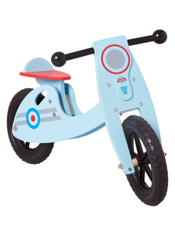 Holz-Laufrad ,,Scooter” für Kinder blau von vertbaudet Laufräder