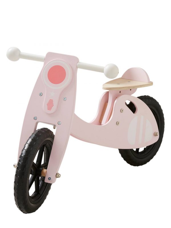 Holz-Laufrad ,,Scooter” rosa von vertbaudet Laufräder