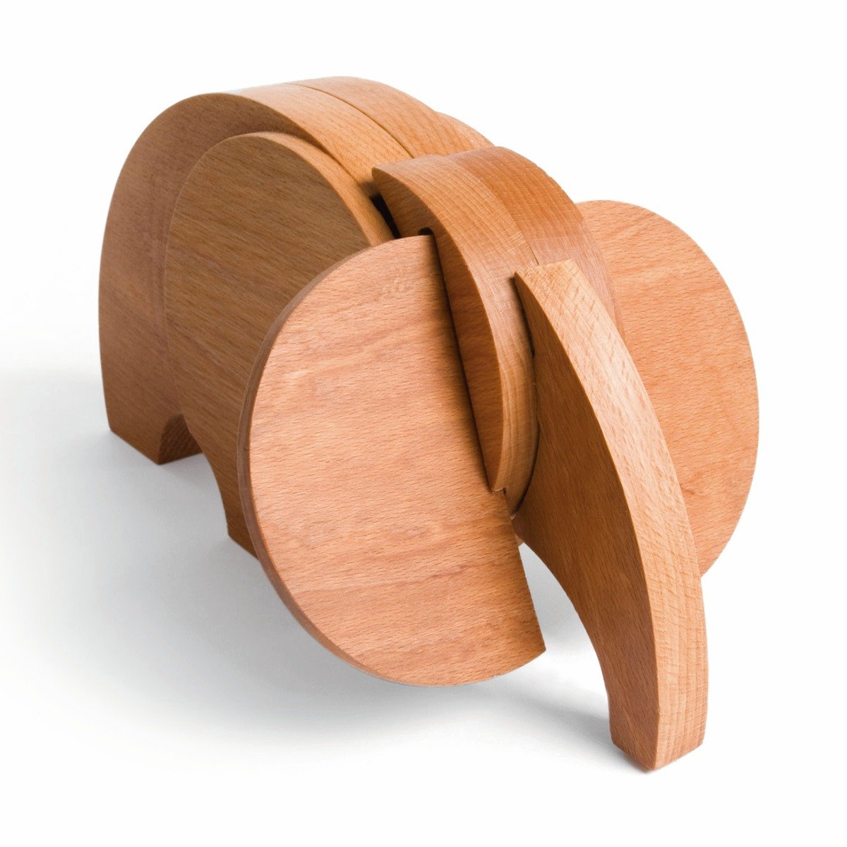 Wodibow Holz-Elefant “Olaf” Spielzeug-Set 5-teilig (klein), magnetisch (ab 3 Jahren) Marken