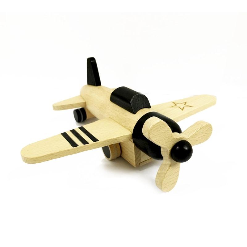 Kiko+ Holzflugzeug “Hikouki Jet” mit Rückzugmotor in weiss (ab 3 Jahren) Marken
