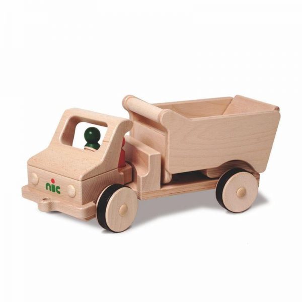 Nic Creamobil Fahrzeug lang mit Kippmulde | Modell: 1814 (ab 1 Jahr) Holzspielzeug