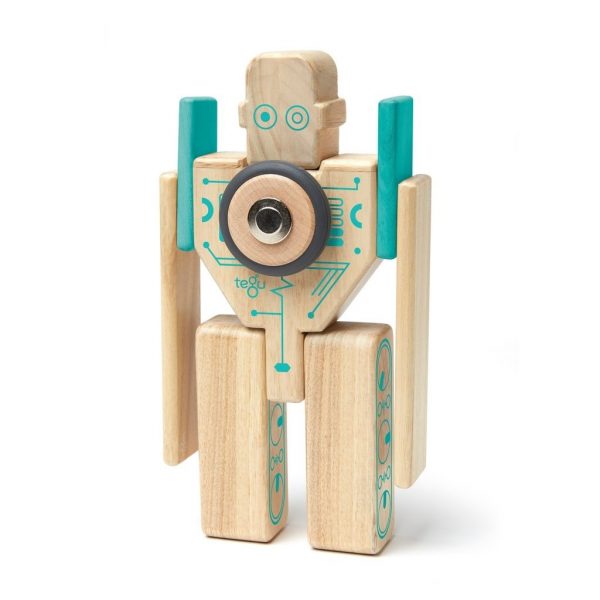 Tegu Magnetbausteine aus Holz “Magbot” 9-teilig (ab 3 Jahren) Holzspielzeug