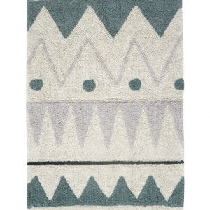 Lorena Canals Teppich MINIONES – AZTECA (70×100) in beige/grün Teppiche