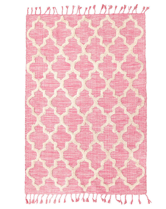 Lorena Canals Teppich MINIONES – AZTECA (70×100) in beige/grün Teppiche