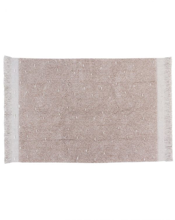 Lorena Canals Teppich NATURAL GRASS (140×200) in pearl grey Teppiche