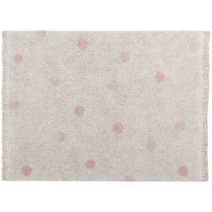 Lorena Canals Teppich HIPPY DOTS (120×160) in grau/altrosa Teppiche