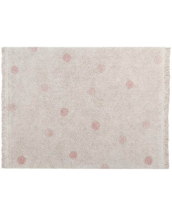 Lorena Canals Teppich HIPPY DOTS (120×160) in grau/altrosa Teppiche