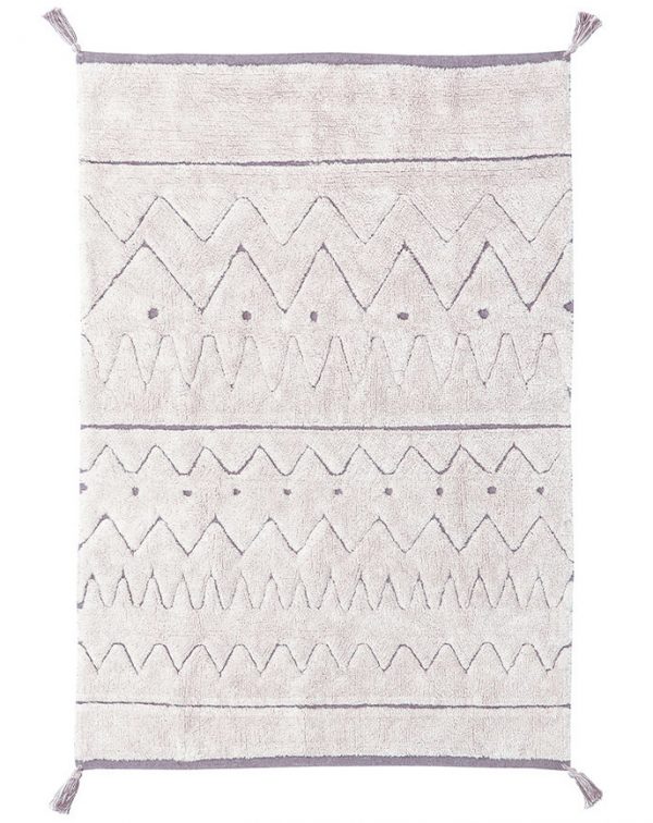 Lorena Canals Teppich RUGCYCLED® – AZTECA (120×160) in beige Teppiche