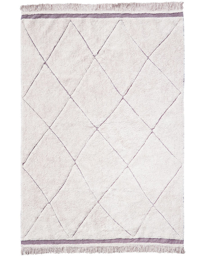 Lorena Canals Teppich RUGCYCLED® – AZTECA (140×200) in beige Teppiche