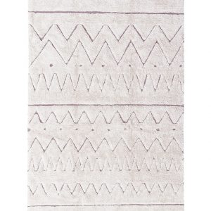 Lorena Canals Teppich RUGCYCLED® – AZTECA (140×200) in beige Teppiche