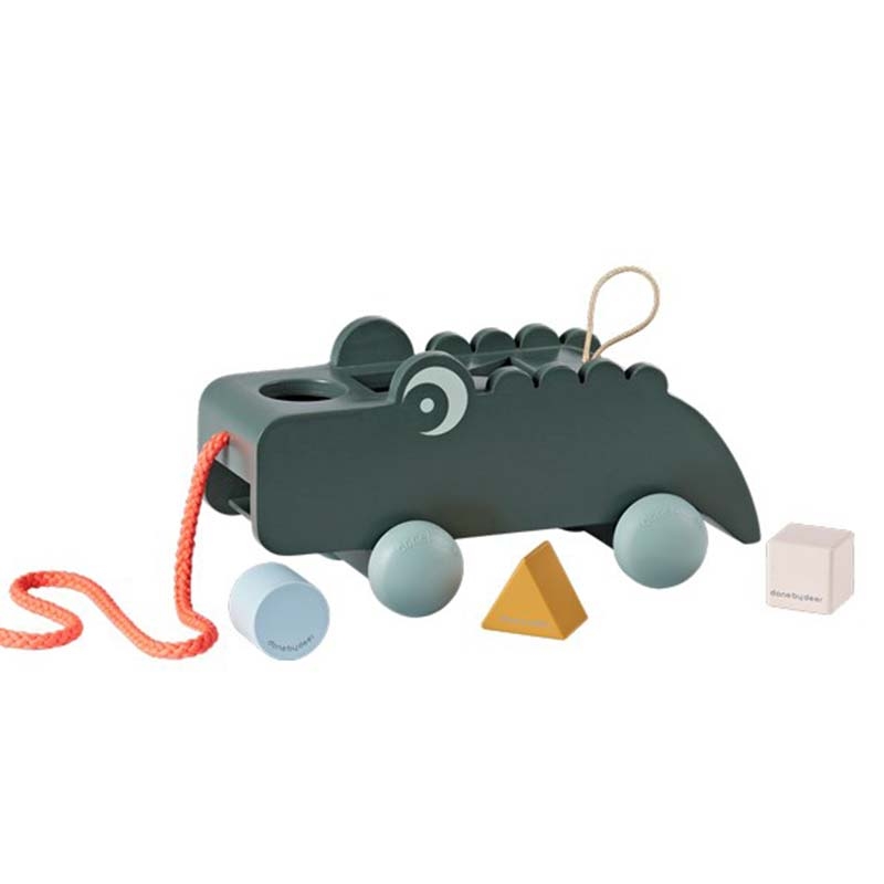 Plantoys Nachziehwagen Schwarz Nachziehtiere