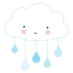 A little lovely company Mobile Wolke Blau Mobilés