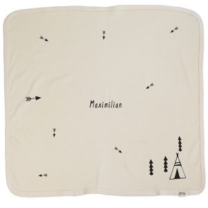 Minna’s Room Babydecke WOODLAND (72×72) personalisierbar in creme Decken