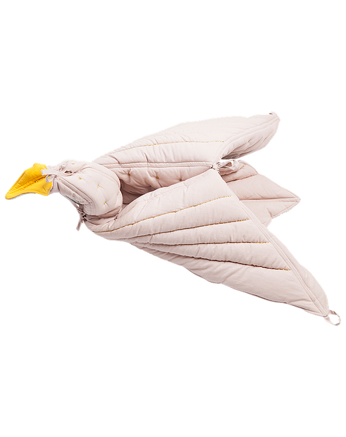 FABELAB Kuschel-Decke DREAMY BIRD in rauchblau Decken